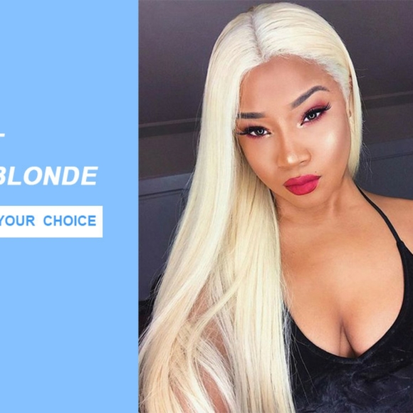 30 Inches Blond Wig Natural Hairline 4.5" Deep Part Transparent Lace - Picture 2 of 7